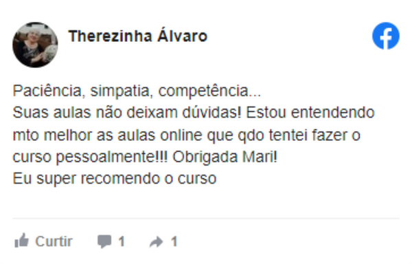 Costureira Aprendiz da Mari Souza